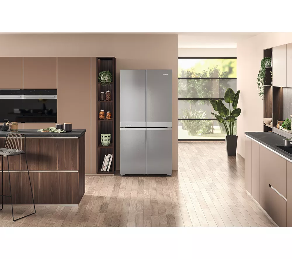HOTPOINT HQ9 B2L G Fridge Freezer - Inox