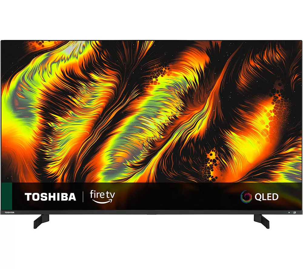 TOSHIBA Fire TV 55QF5D53DB 55" 4K Ultra HD HDR QLED TV with Alexa