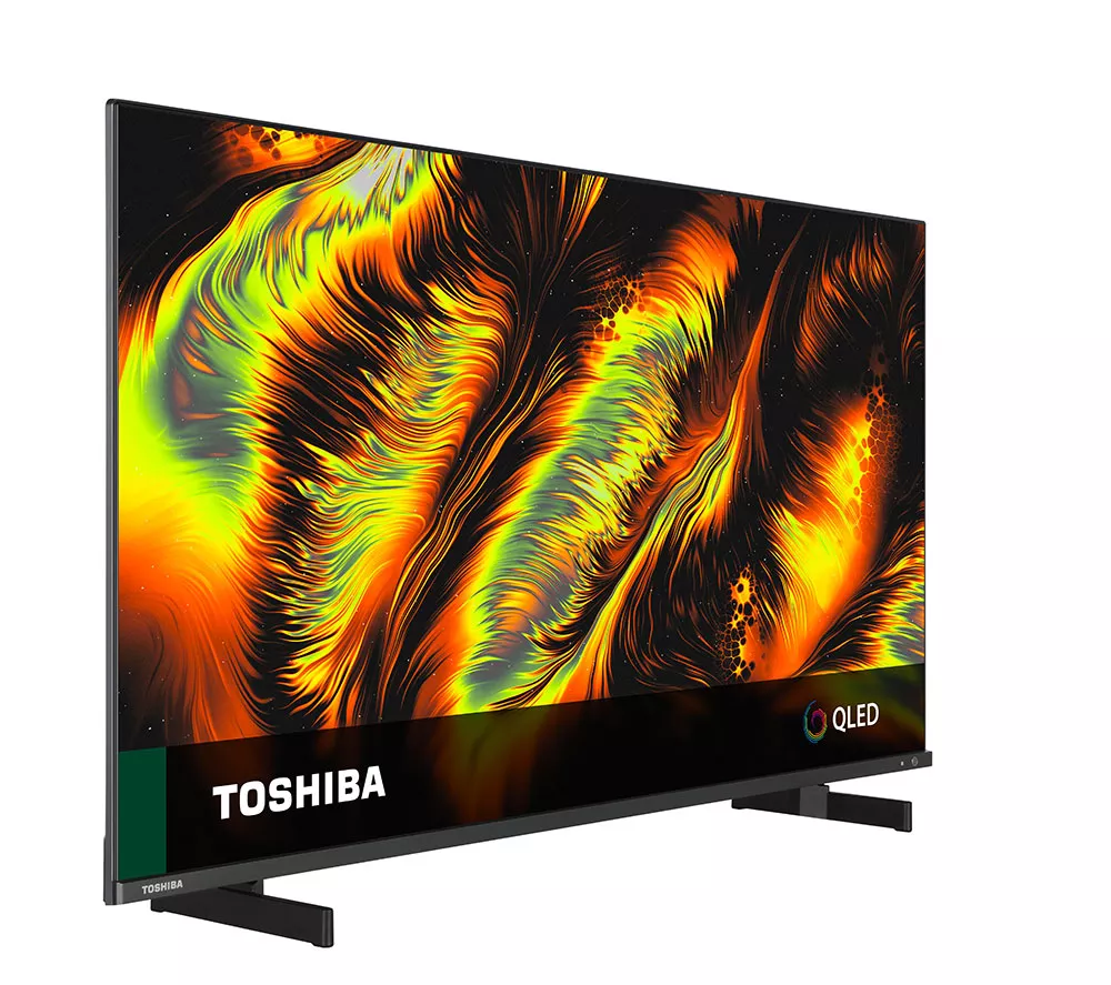 TOSHIBA Fire TV 55QF5D53DB 55" 4K Ultra HD HDR QLED TV with Alexa