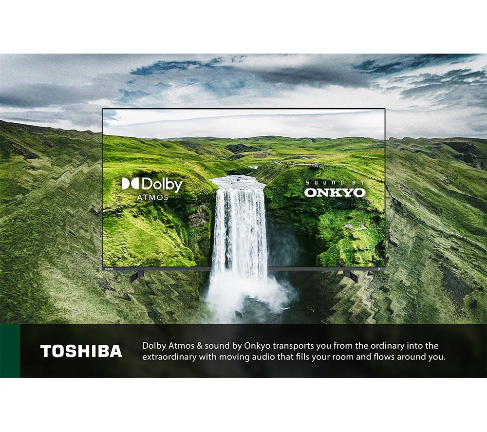 TOSHIBA Fire TV 55QF5D53DB 55" 4K Ultra HD HDR QLED TV with Alexa