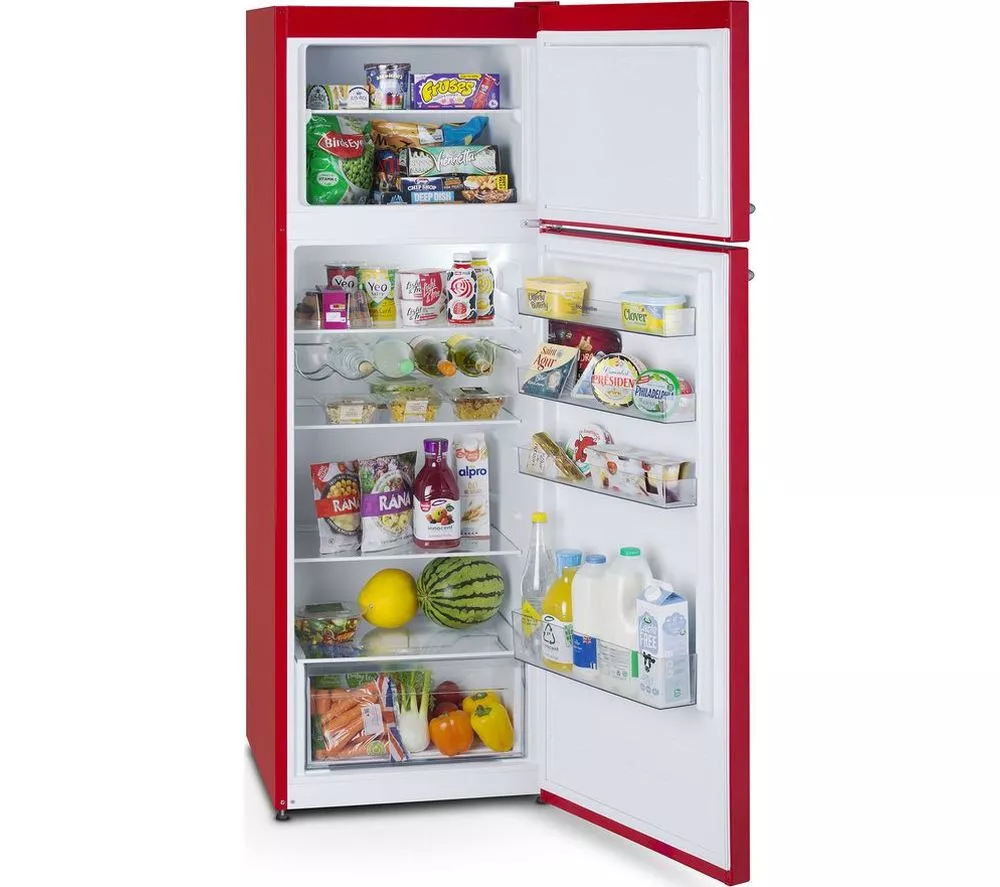 MONTPELLIER Retro MAB346ER 80/20 Fridge Freezer - Red