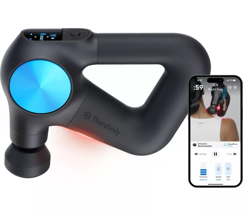 THERABODY Theragun Pro Plus Handheld Smart Percussive Therapy Device - Black