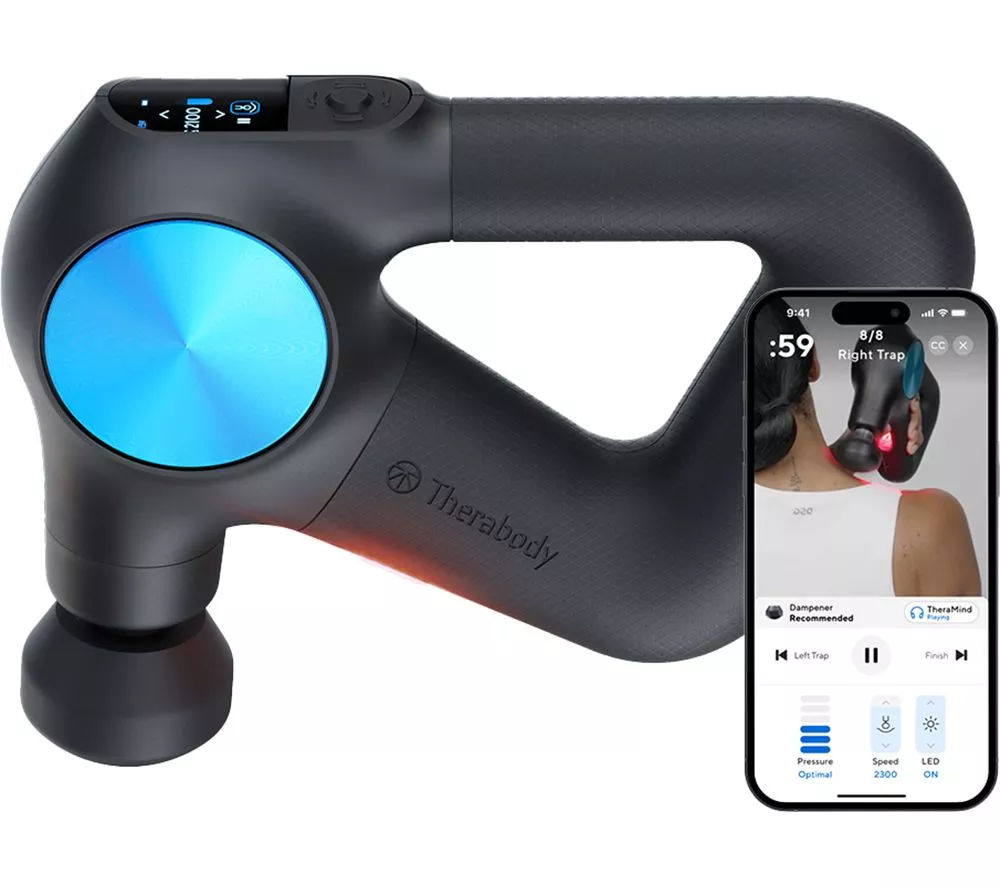 THERABODY Theragun Pro Plus Handheld Smart Percussive Therapy Device - Black