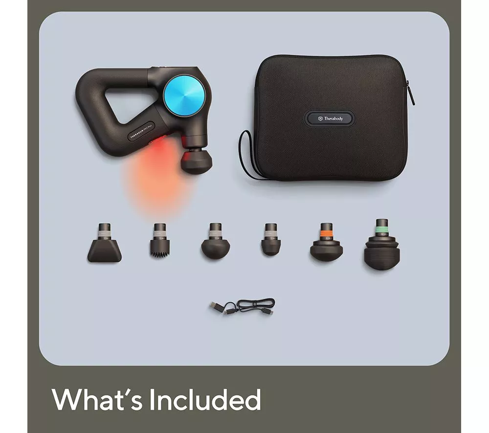 THERABODY Theragun Pro Plus Handheld Smart Percussive Therapy Device - Black