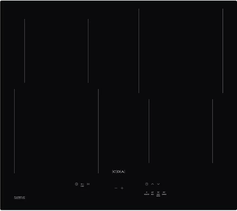 CDA HN6013FR 59 cm Electric Induction Hob - Black