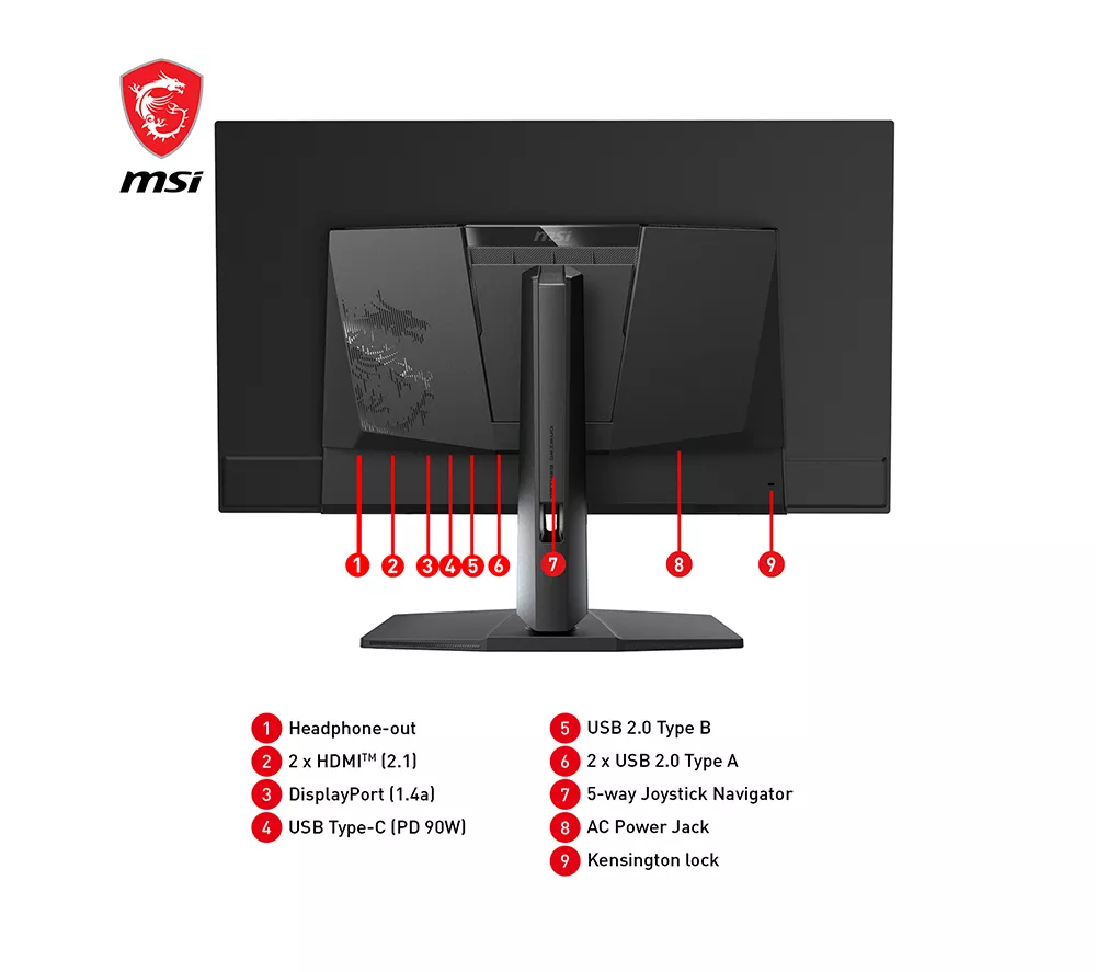 MSI MPG 321URX 4K Ultra HD 32" Quantum Dot QD-OLED Gaming Monitor - Black