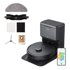 EUFY L60 Hybrid Robot Vacuum Cleaner & Mop with Self-Empty Station - Black