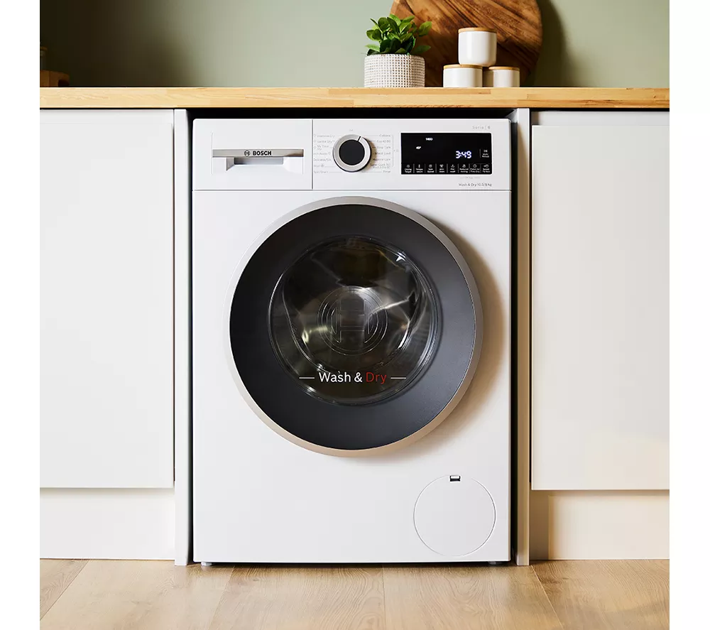 BOSCH Series 6 WNG25401GB AntiStain 10.5 kg Washer Dryer - White