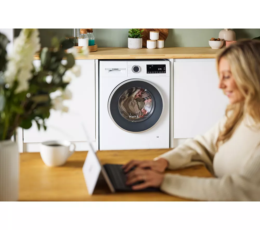BOSCH Series 6 WNG25401GB AntiStain 10.5 kg Washer Dryer - White