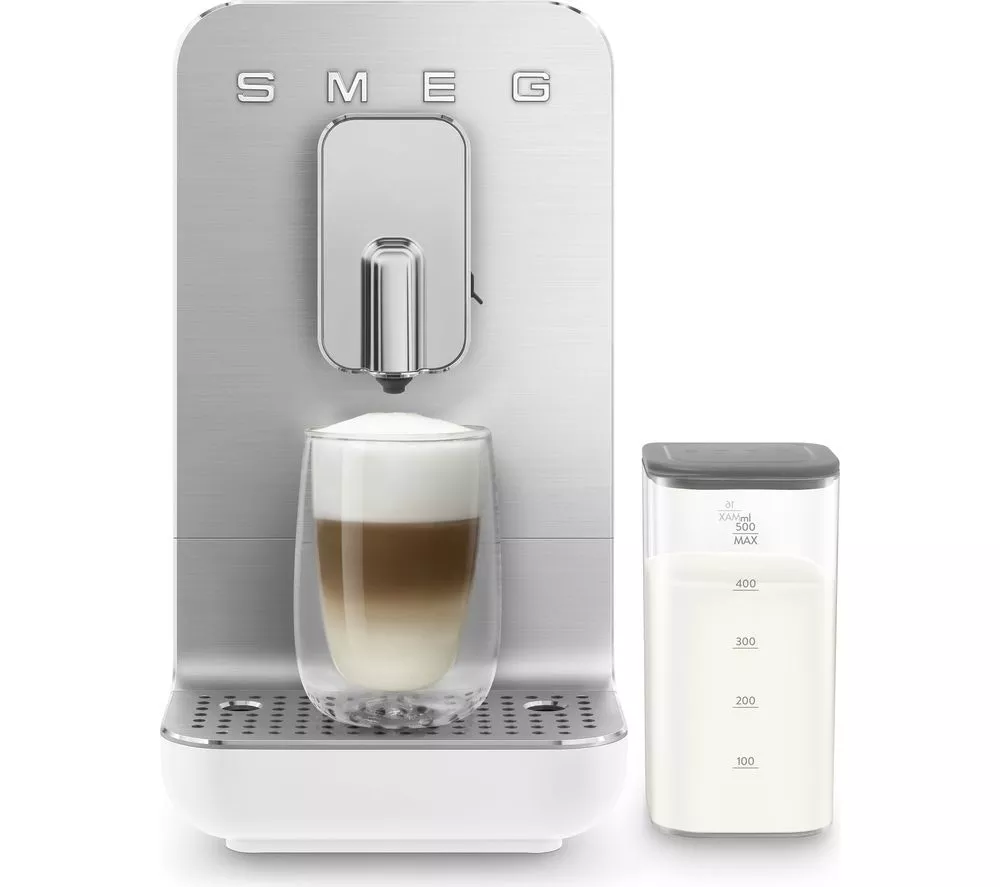 SMEG BCC13WHMUK Bean to Cup Coffee Machine - Matte White