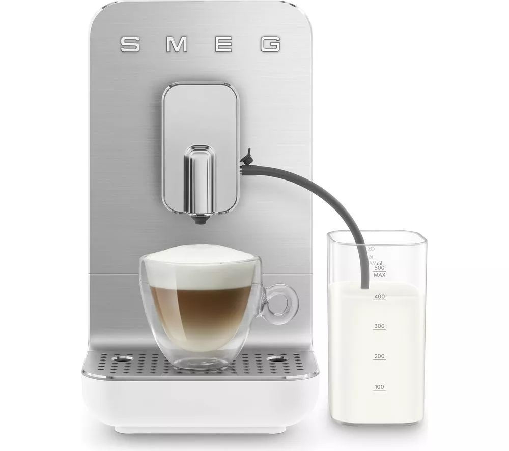 SMEG BCC13WHMUK Bean to Cup Coffee Machine - Matte White