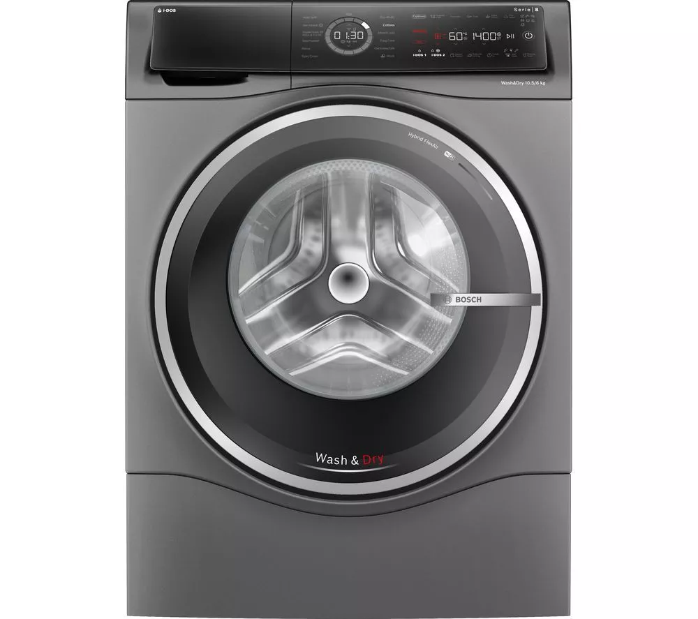 BOSCH Series 8 i-DOS WNC254ARGB 10.5 kg Washer Dryer - Graphite