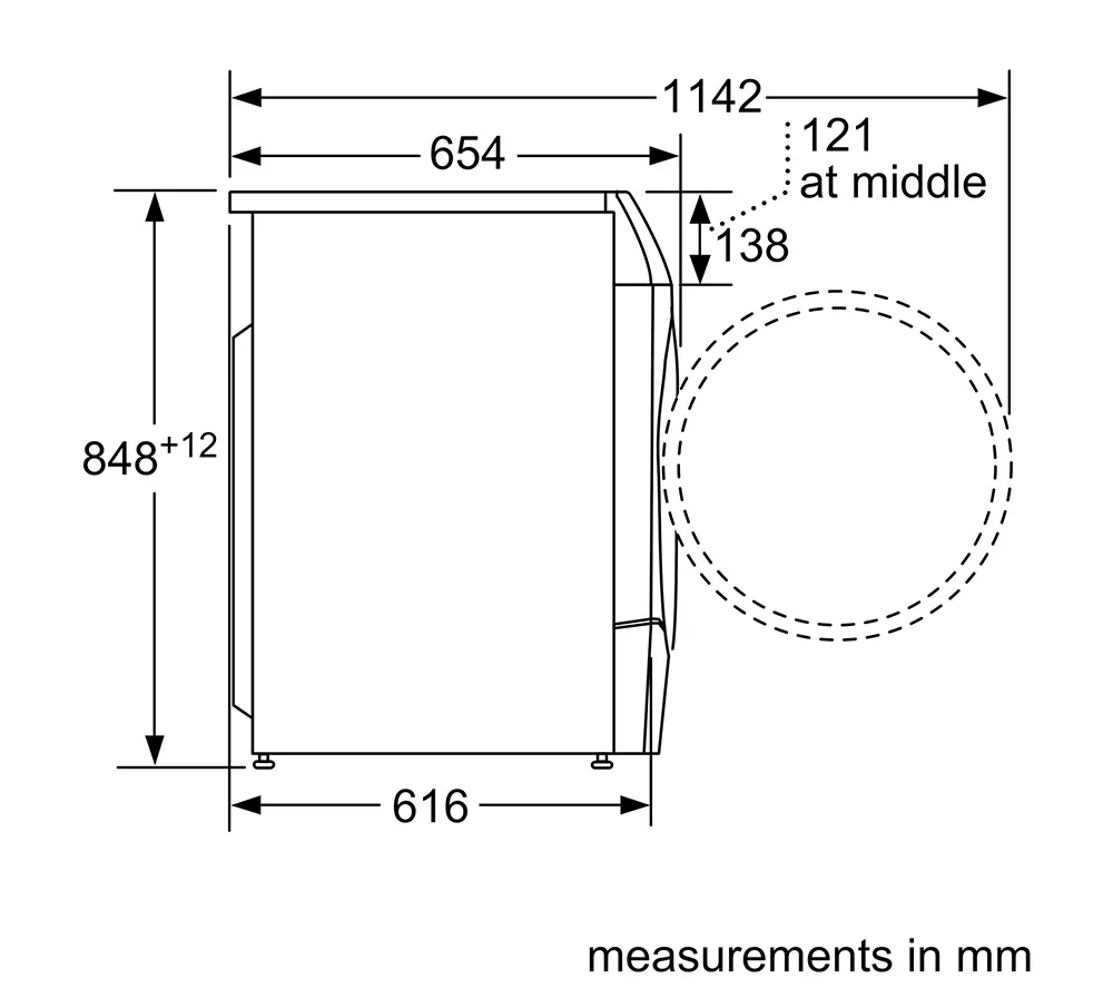 BOSCH Series 8 i-DOS WNC254ARGB 10.5 kg Washer Dryer - Graphite
