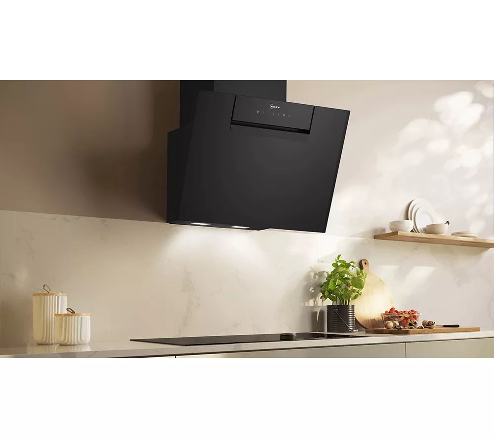 NEFF N50 D65IFN1S0B Chimney Cooker Hood - Black