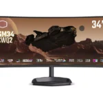 COOLER MASTER GM34-CWQ2 Wide Quad HD 34" Curved Quantum Dot Gaming Monitor - Black