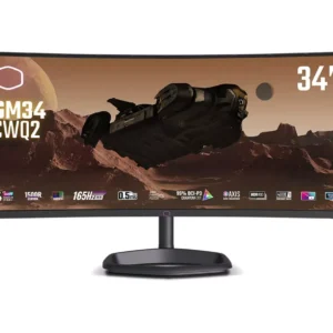 COOLER MASTER GM34-CWQ2 Wide Quad HD 34" Curved Quantum Dot Gaming Monitor - Black
