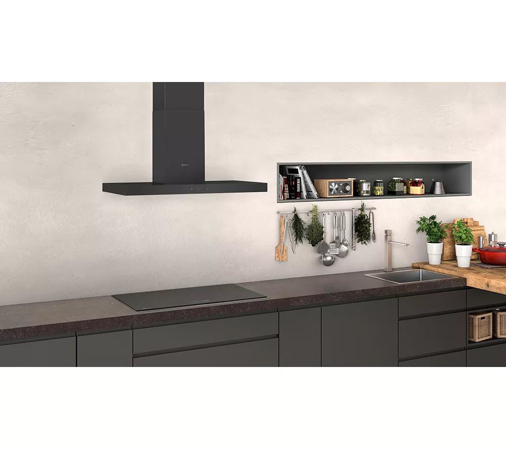 NEFF N50 D94BHM1S5B Chimney Cooker Hood - Black