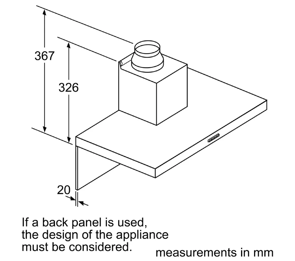 BOSCH Series 2 DWB66BC60B Chimney Cooker Hood - Black