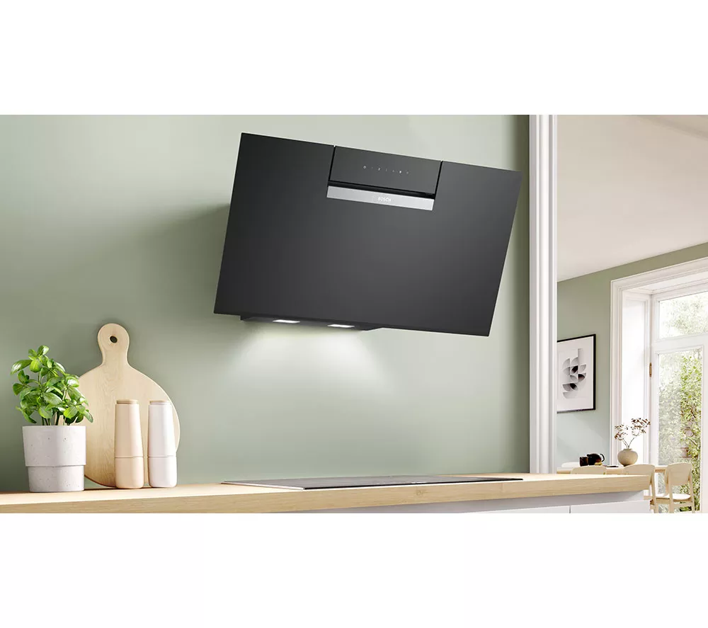 BOSCH Series 4 DWK87FN60B Chimney Smart Cooker Hood - Black