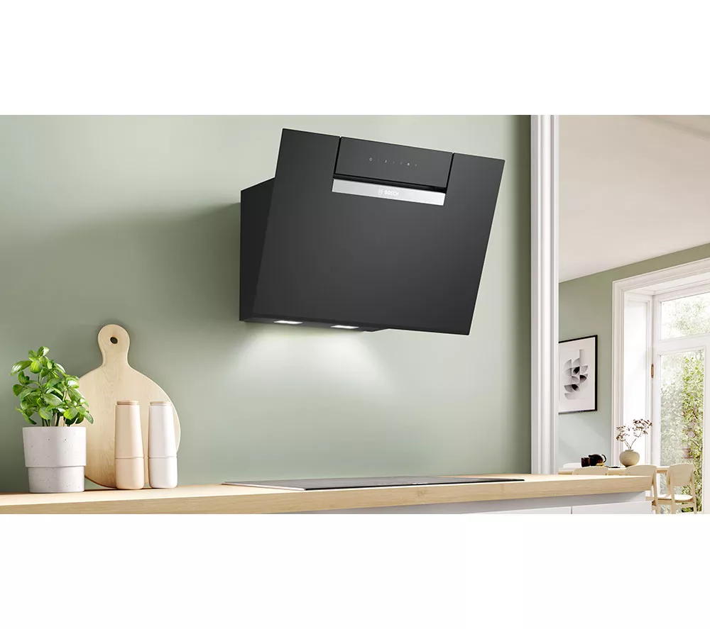 BOSCH Series 4 DWK67FN60B Chimney Smart Cooker Hood - Black