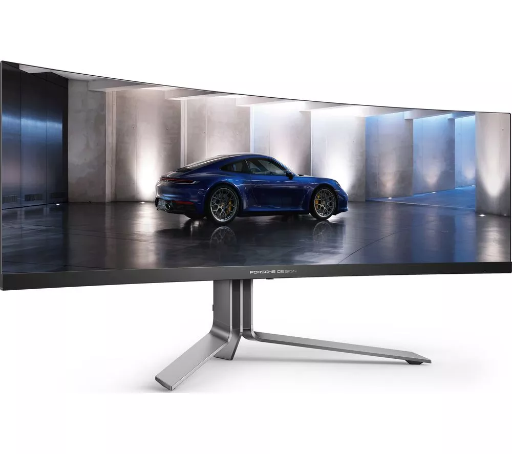 AOC PD49 5K Ultra HD 49" Curved Quantum Dot QD-OLED Gaming Monitor - Black