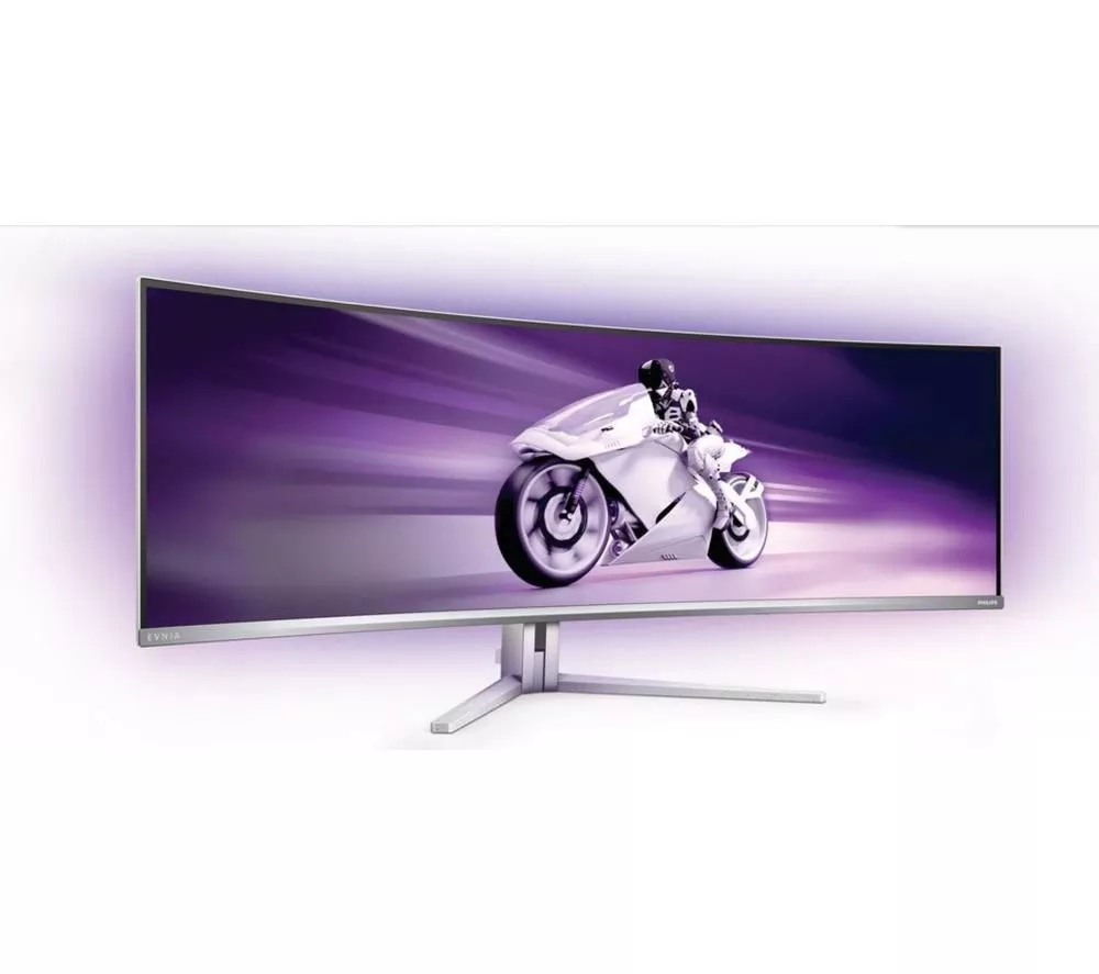 PHILIPS Evnia 8000 49M2C8900L Dual Quad HD 49" Curved Quantum Dot Gaming Monitor - White