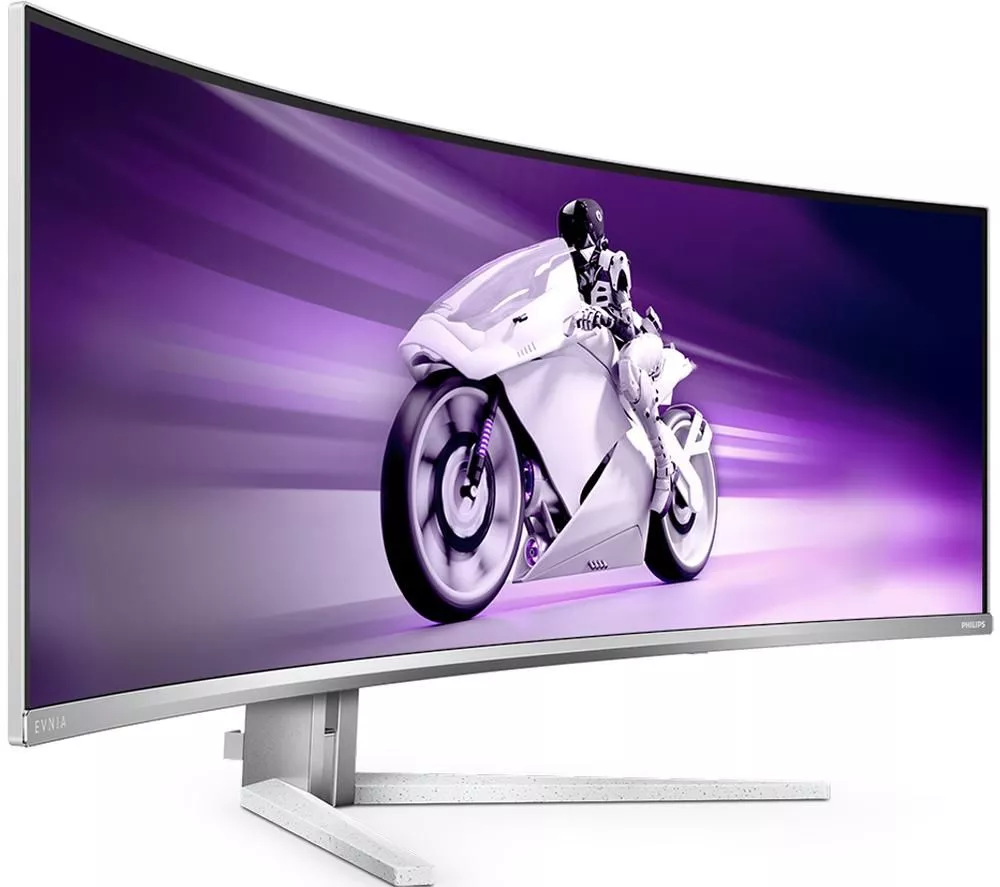PHILIPS Evnia 8000 49M2C8900L Dual Quad HD 49" Curved Quantum Dot Gaming Monitor - White