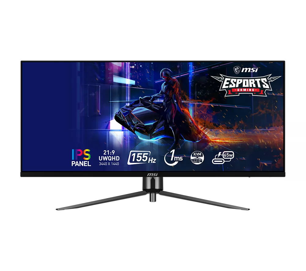 MSI MAG401QR Wide Quad HD 40" IPS LCD Gaming Monitor - Black