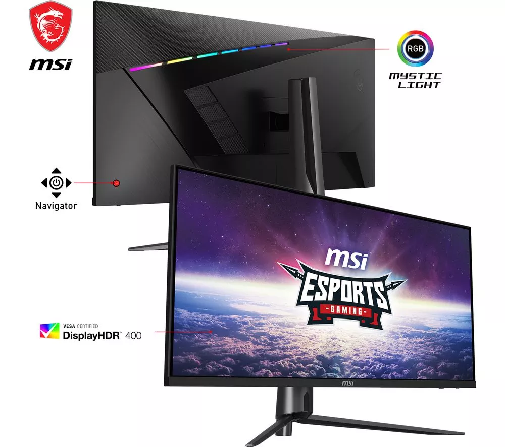 MSI MAG401QR Wide Quad HD 40" IPS LCD Gaming Monitor - Black
