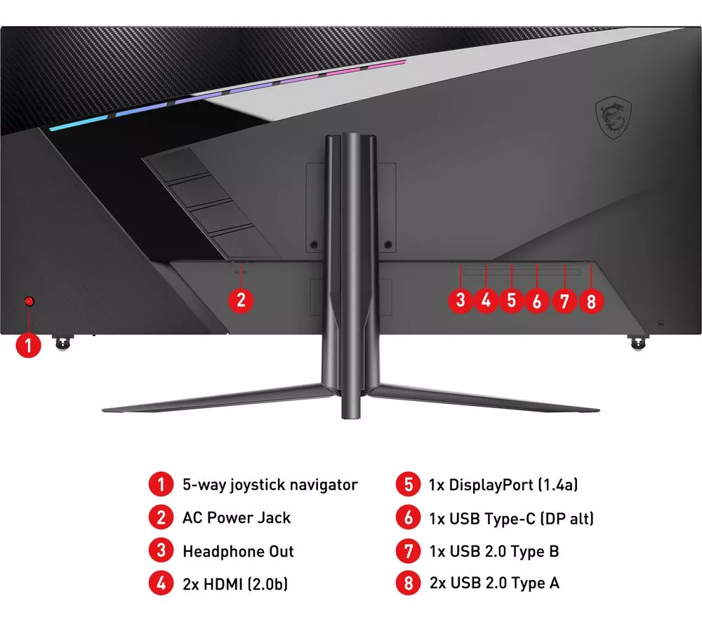 MSI MAG401QR Wide Quad HD 40" IPS LCD Gaming Monitor - Black