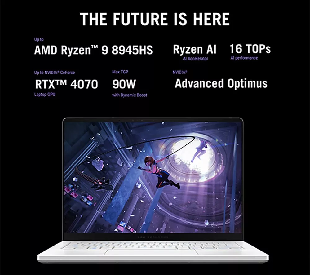 ASUS ROG Zephyrus G14 14" Gaming Laptop - AMD Ryzen 7, RTX 4050, 1 TB SSD