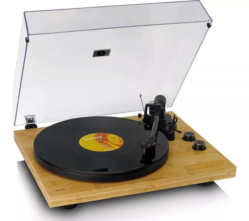 LENCO LBT-335 Belt Drive Bluetooth Turntable - Bamboo