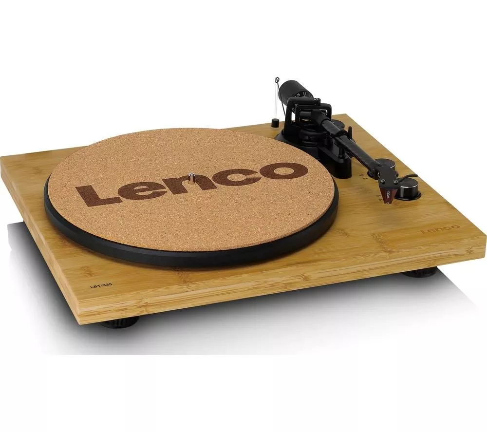 LENCO LBT-335 Belt Drive Bluetooth Turntable - Bamboo