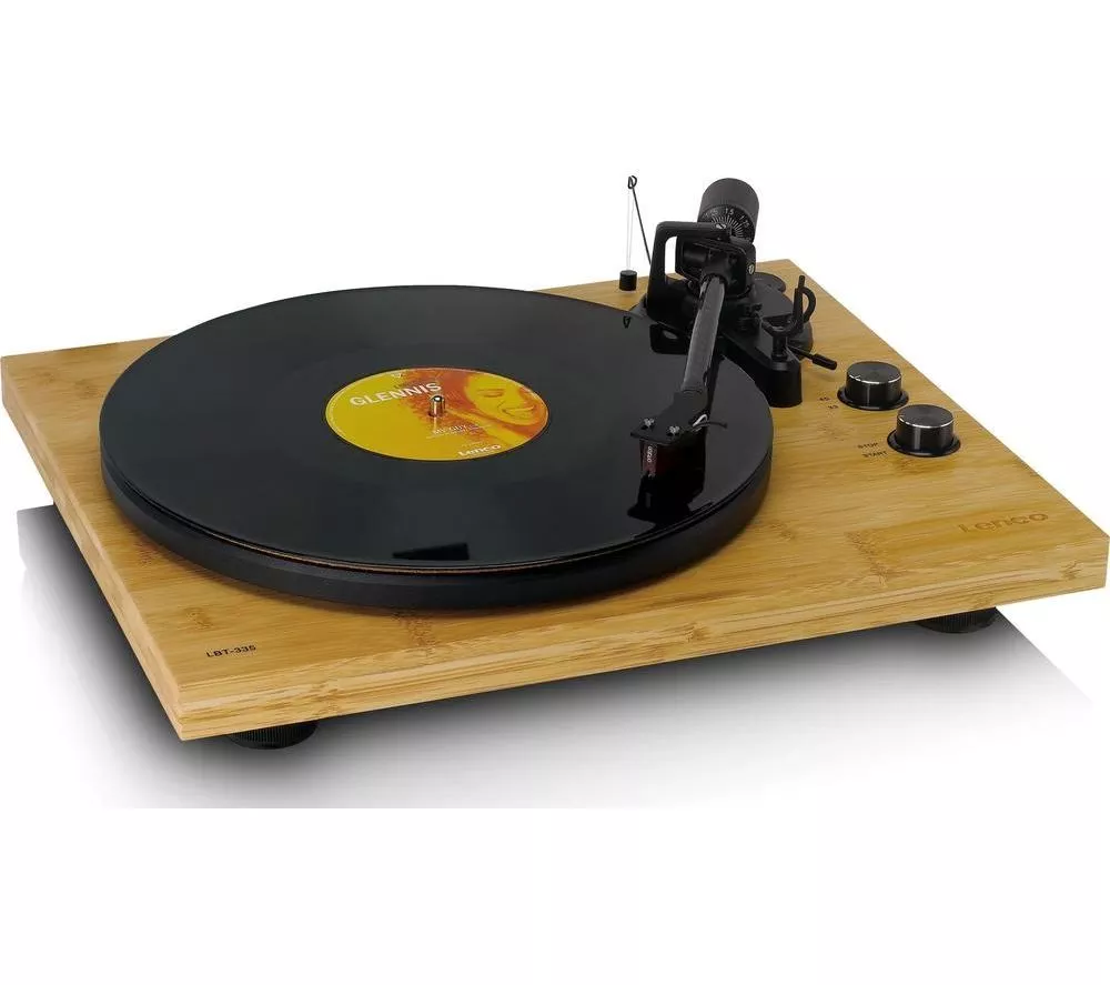LENCO LBT-335 Belt Drive Bluetooth Turntable - Bamboo