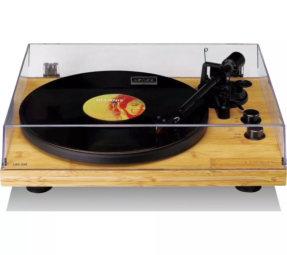 LENCO LBT-335 Belt Drive Bluetooth Turntable - Bamboo