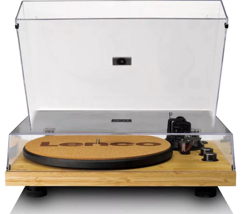 LENCO LBT-335 Belt Drive Bluetooth Turntable - Bamboo
