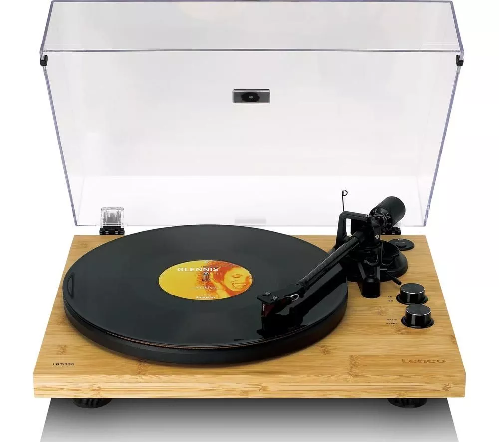 LENCO LBT-335 Belt Drive Bluetooth Turntable - Bamboo