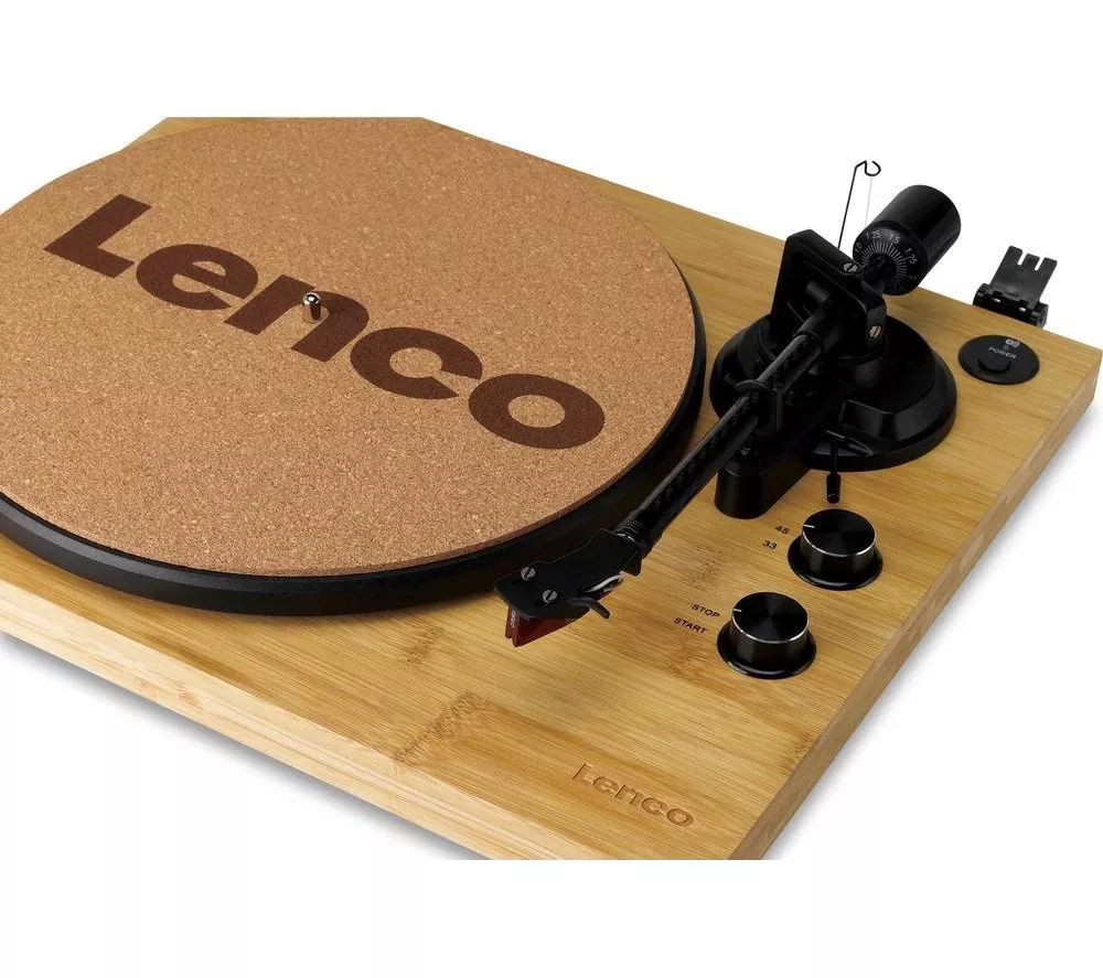 LENCO LBT-335 Belt Drive Bluetooth Turntable - Bamboo