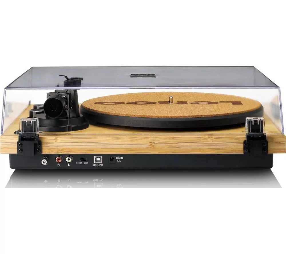 LENCO LBT-335 Belt Drive Bluetooth Turntable - Bamboo