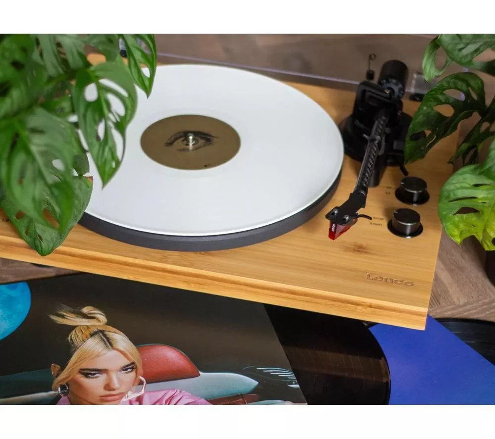 LENCO LBT-335 Belt Drive Bluetooth Turntable - Bamboo