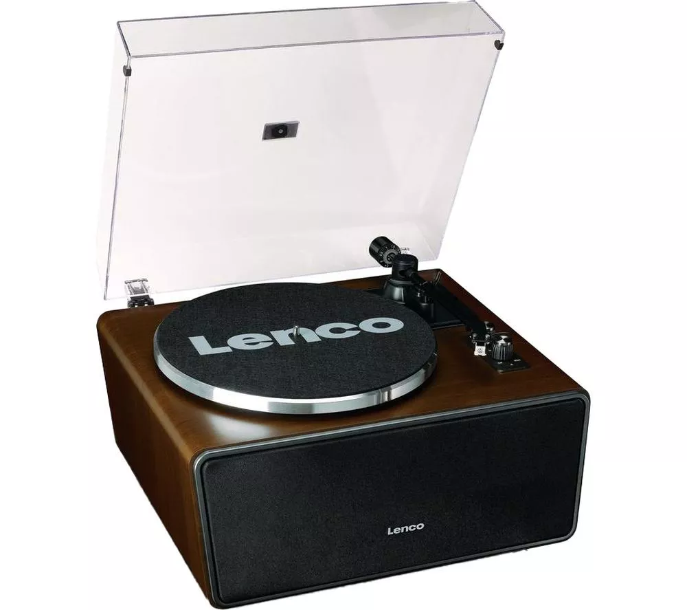 LENCO LS-470 Belt Drive Bluetooth Turntable - Walnut