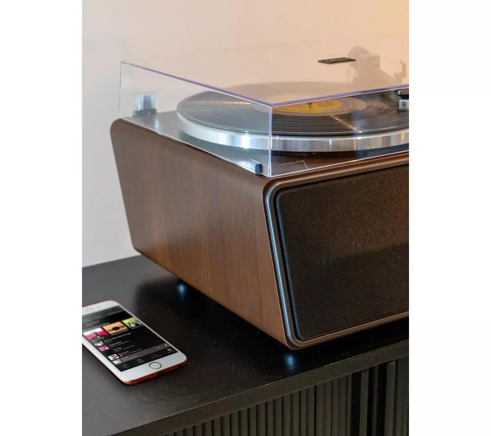 LENCO LS-470 Belt Drive Bluetooth Turntable - Walnut