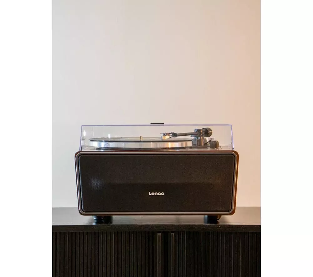 LENCO LS-470 Belt Drive Bluetooth Turntable - Walnut