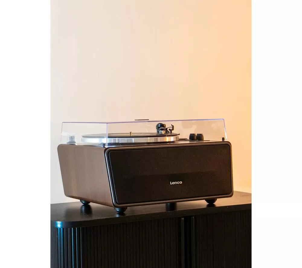 LENCO LS-470 Belt Drive Bluetooth Turntable - Walnut