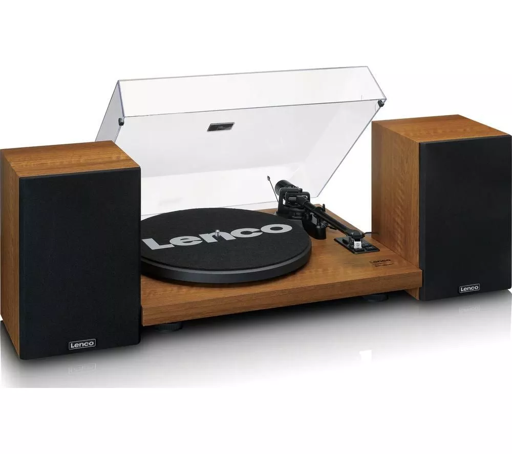 LENCO LS-480WD Belt Drive Bluetooth Turntable - Wood