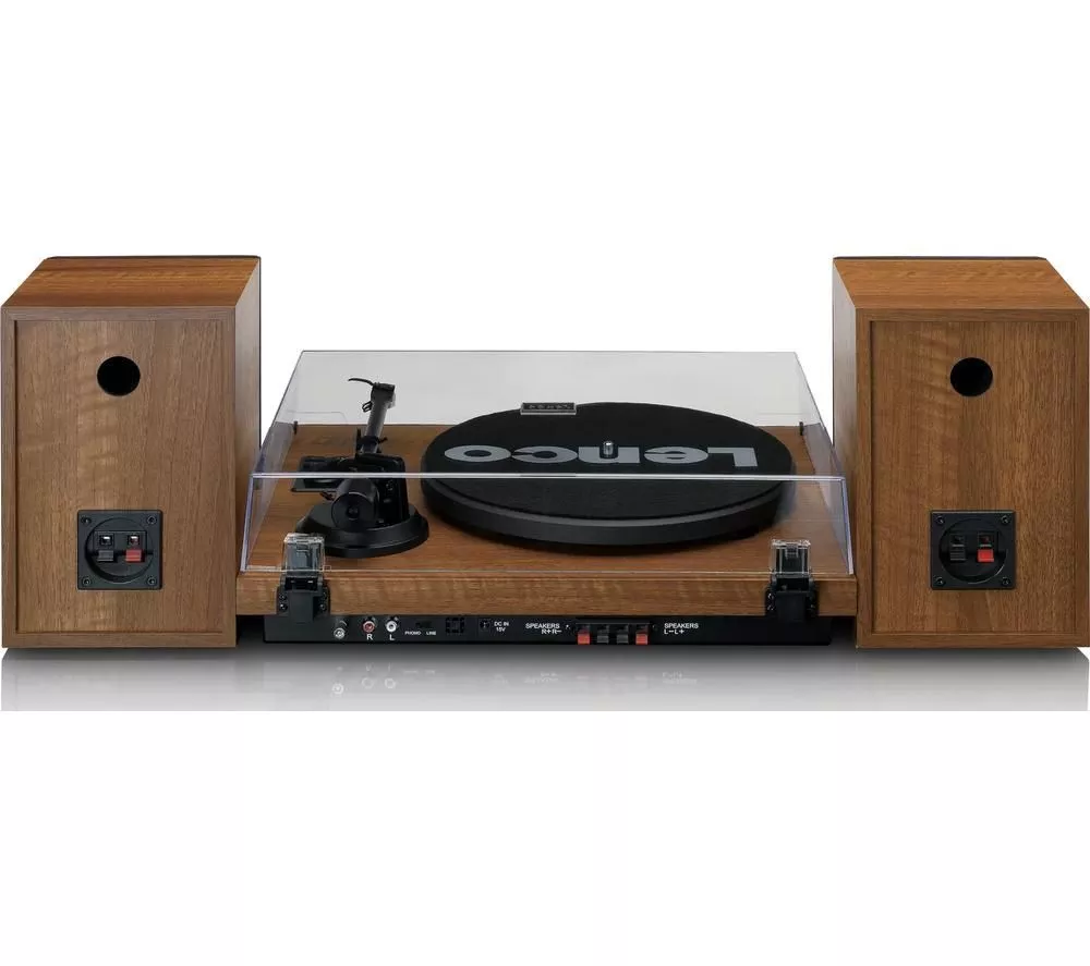 LENCO LS-480WD Belt Drive Bluetooth Turntable - Wood
