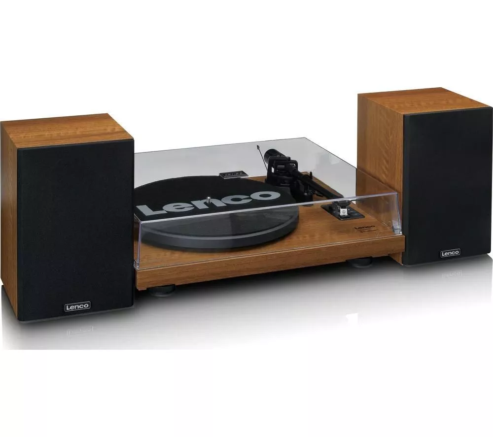 LENCO LS-480WD Belt Drive Bluetooth Turntable - Wood