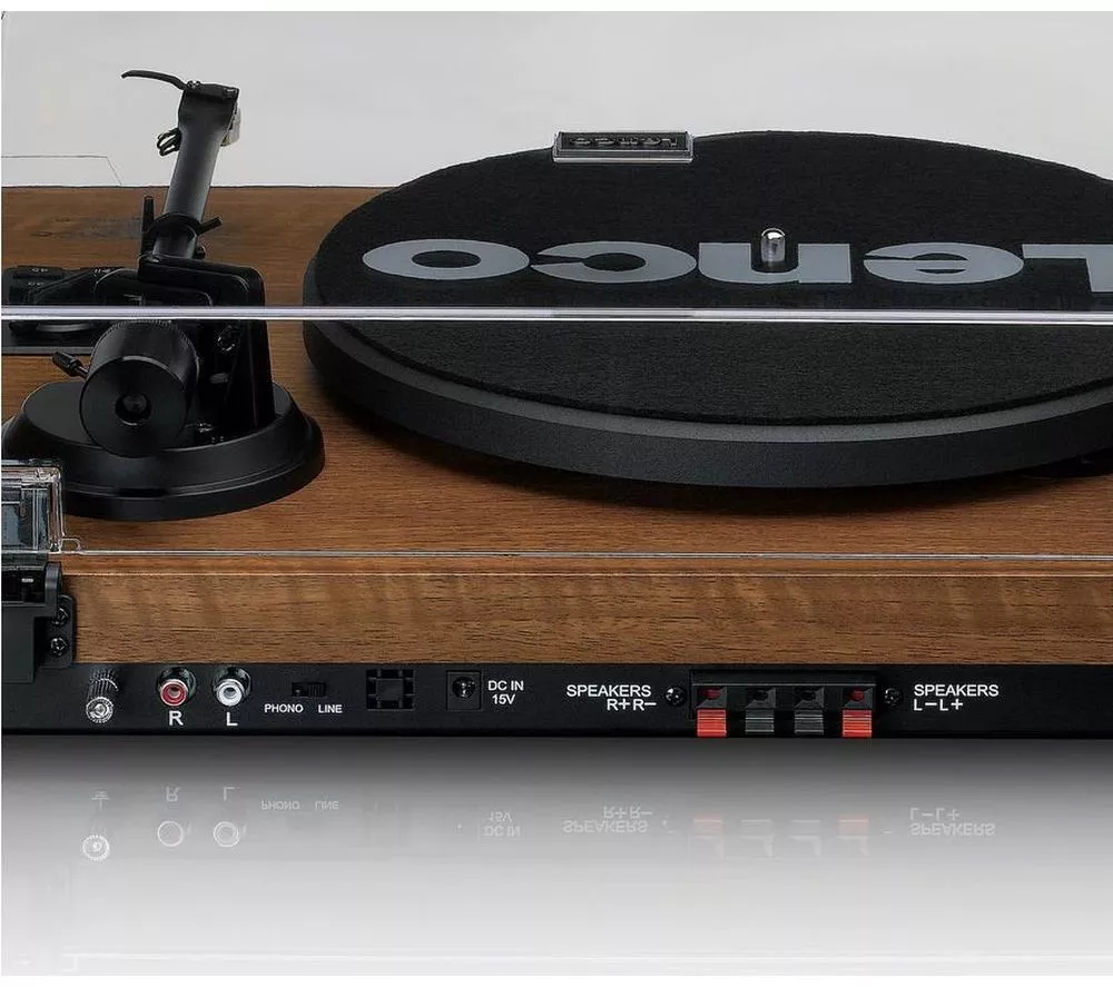 LENCO LS-480WD Belt Drive Bluetooth Turntable - Wood