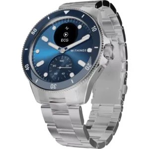 WITHINGS ScanWatch Nova Hybrid Smart Watch - Blue, 42 mm