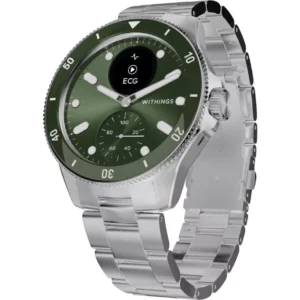 WITHINGS ScanWatch Nova Hybrid Smart Watch - Green, 42 mm